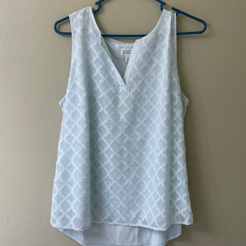 Light Blue Sleeveless Top